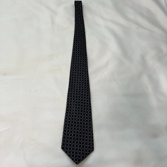 Rodolfo Valentino Collection Navy Blue/Red Tie - Picture 2 of 3